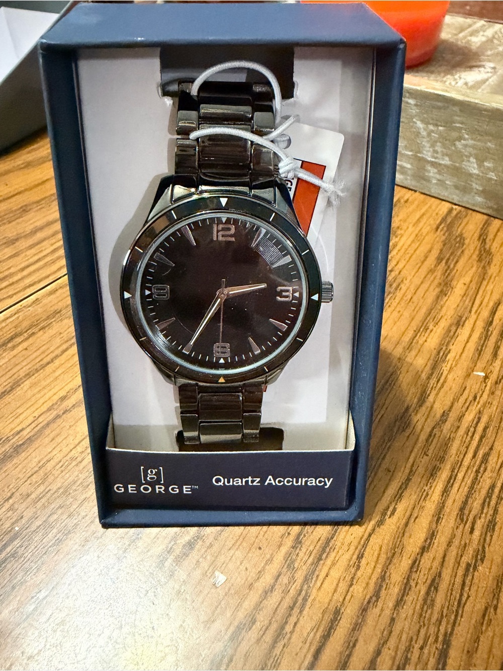 George Men’s Black Metal Bracelet Watch